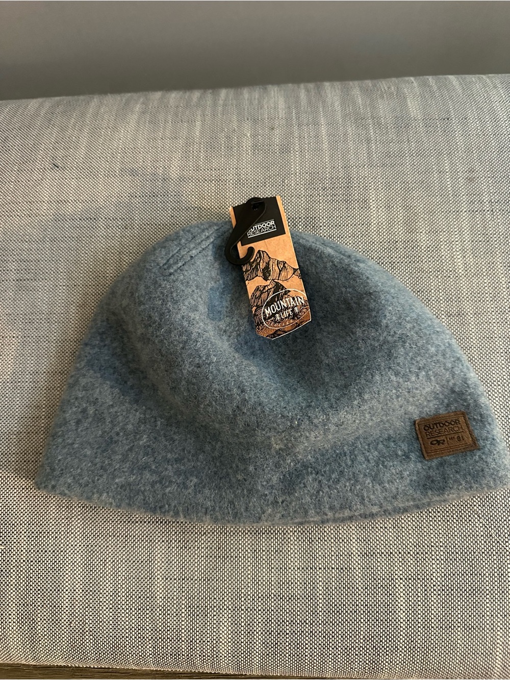 Outdoor Research Heathered Blue Wool Blend Beanie